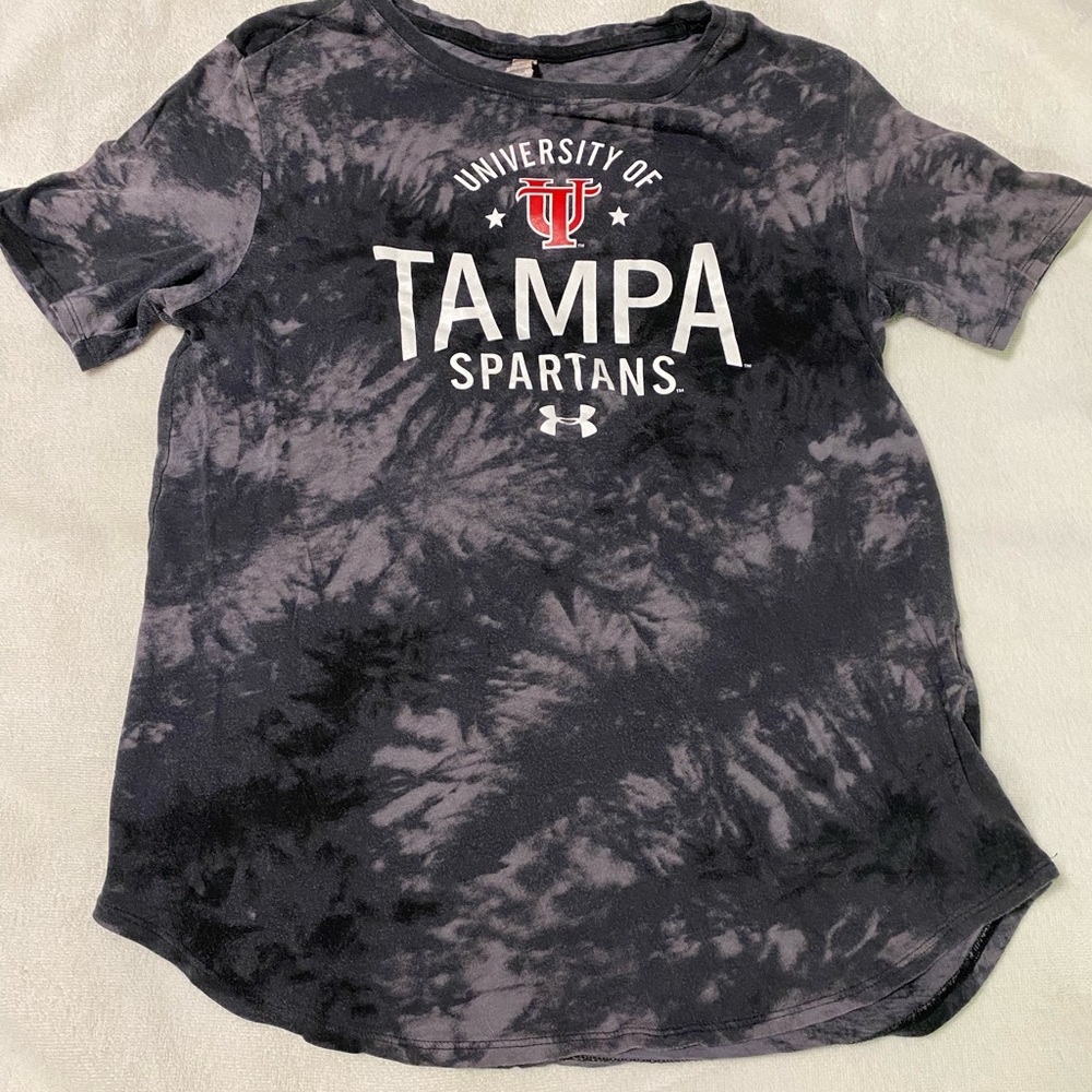 Under Armour Tie Dye University of Tampa Short Sleeve Shirt Women's Cut Medium